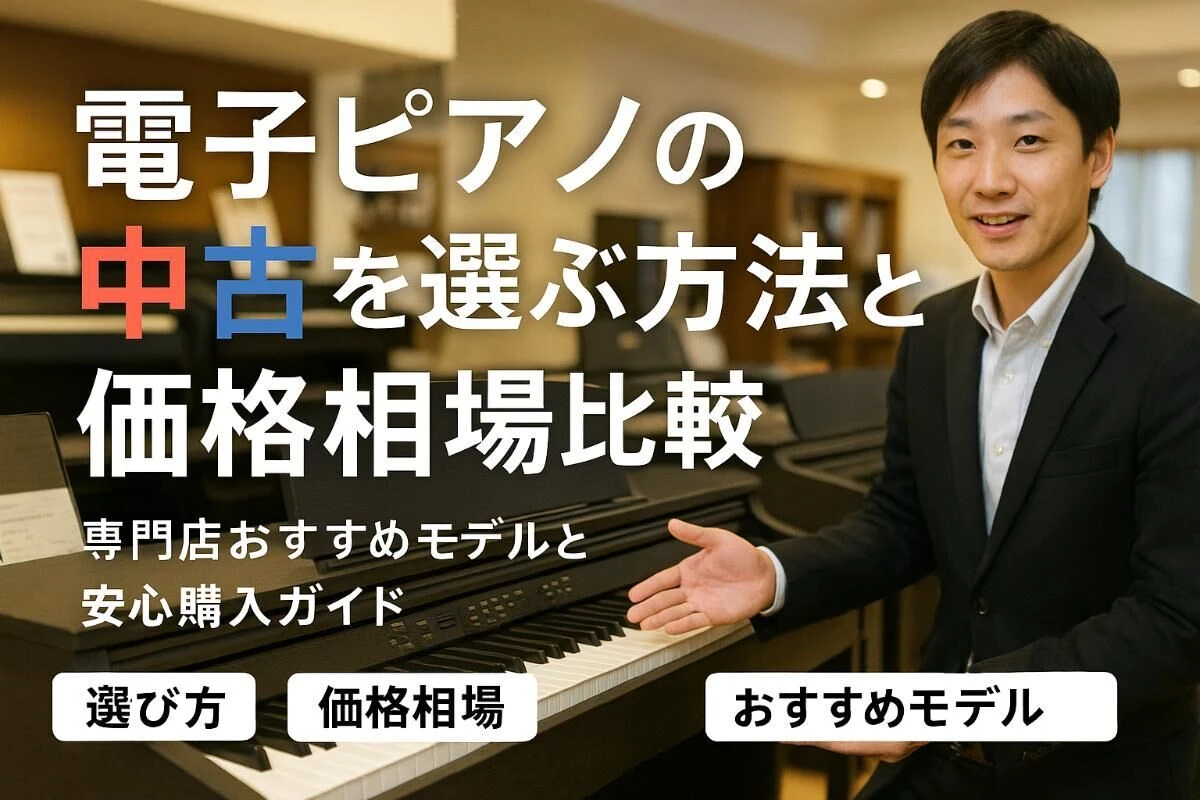 電子ピアノの中古を選ぶ方法と価格相場比較｜専門店おすすめモデルと 
