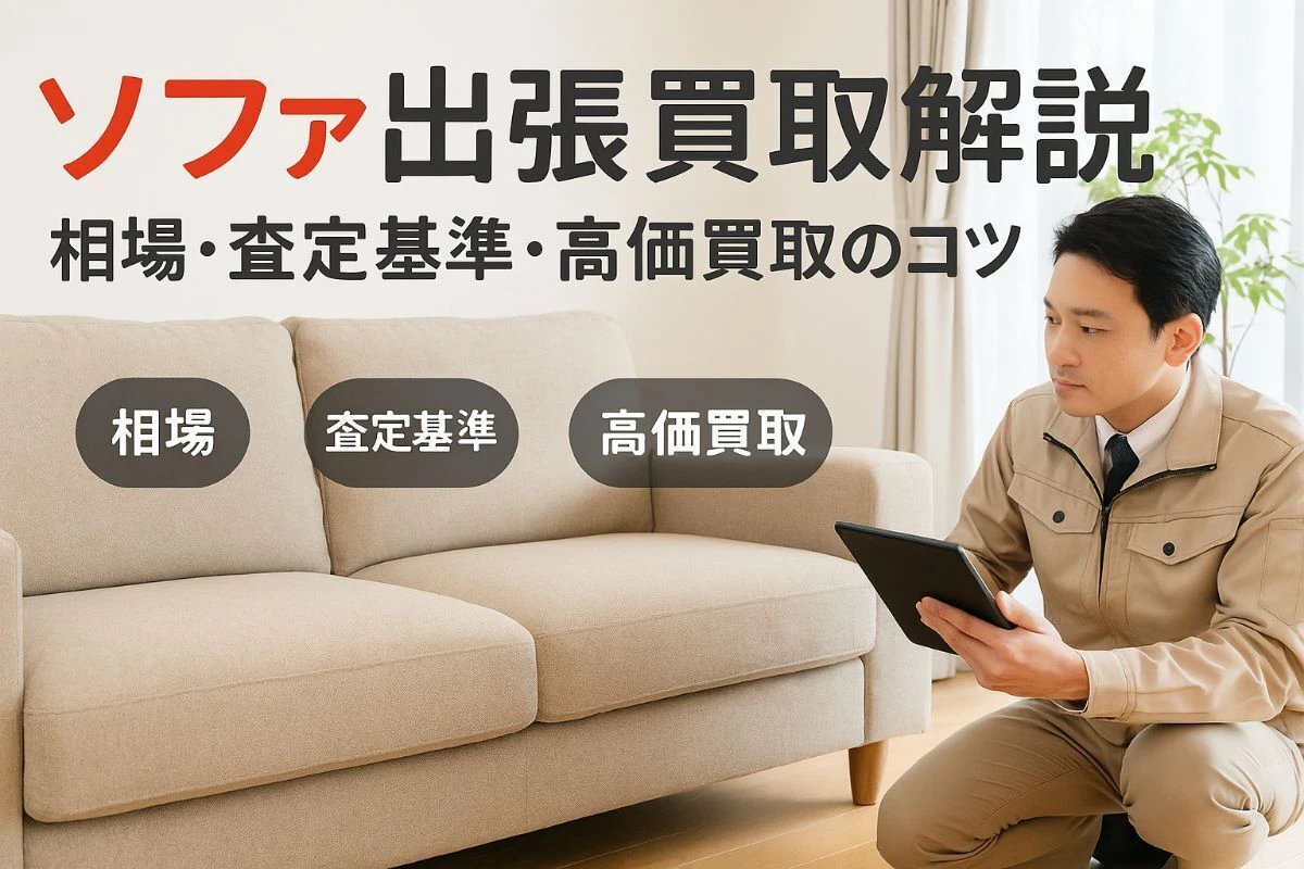 出張買取でソファの査定基準を解説！高価買取のコツと安心業者の選び方 