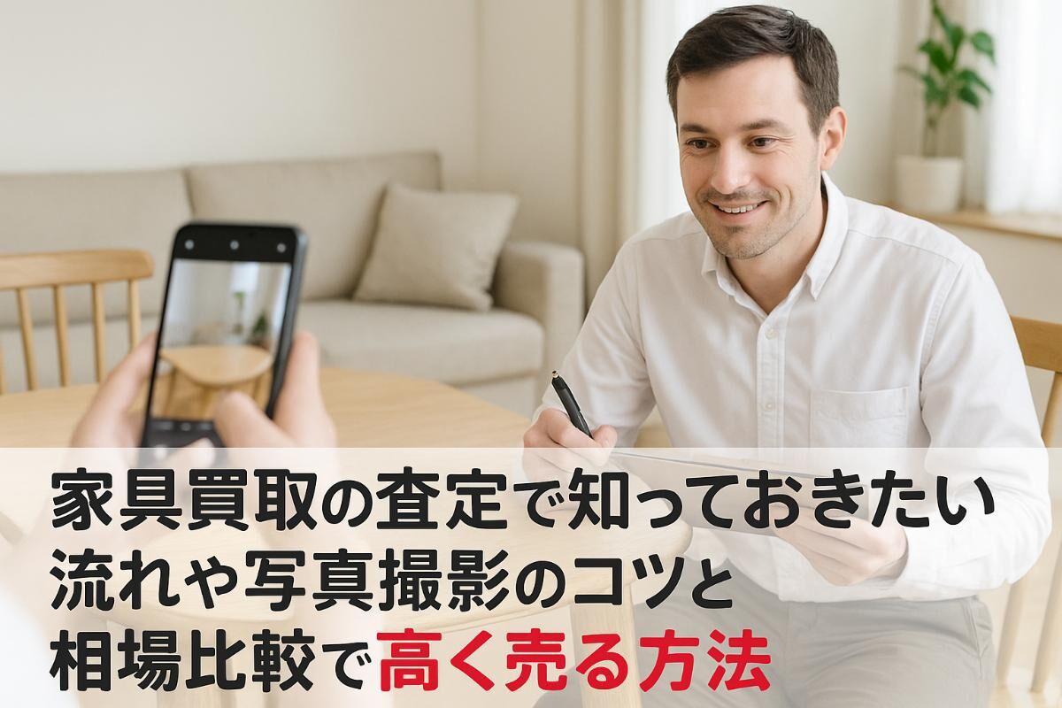 家具買取の査定で知っておきたい流れや写真撮影のコツと相場比較で高く 