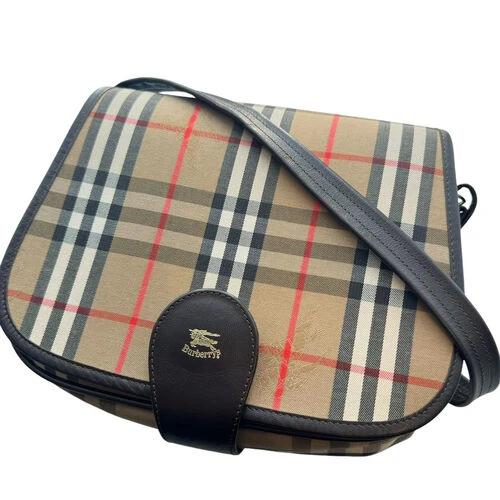 画像6845：Burberry'sショルダーバッグ シャドーホース ノバチェック
