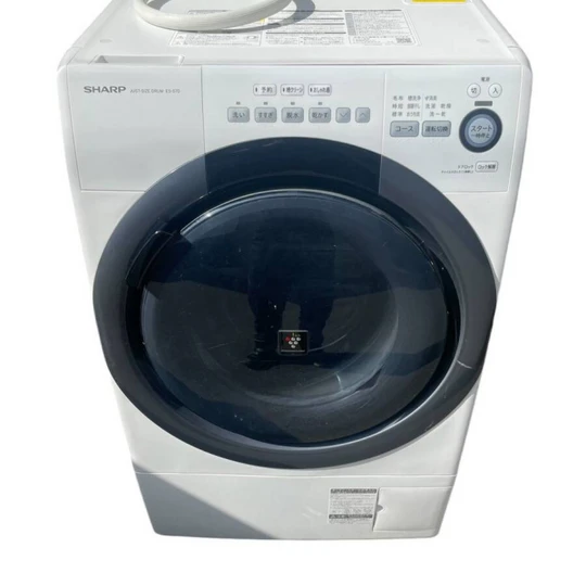 画像6876：SHARP シャープ ドラム式洗濯機 ES-S7D-WR 2019年製 右開き